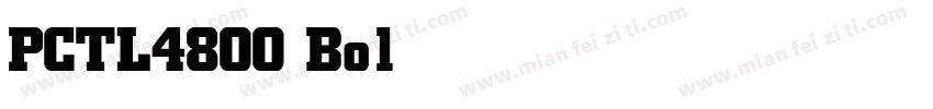 PCTL4800 Bold字体转换